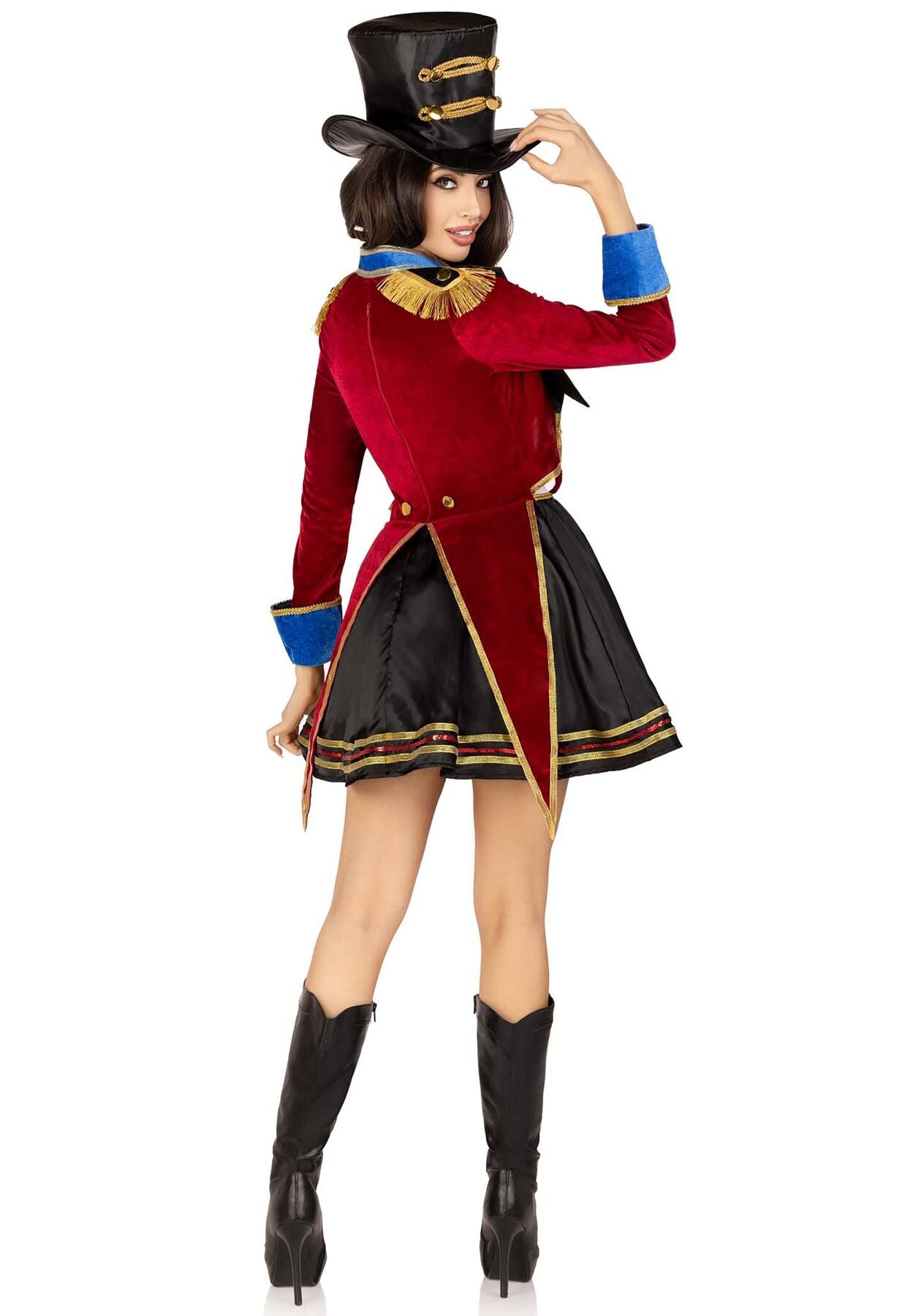 Костюм дресирувальниці Leg Avenue Ringmaster Costume S, сукня, капелюх