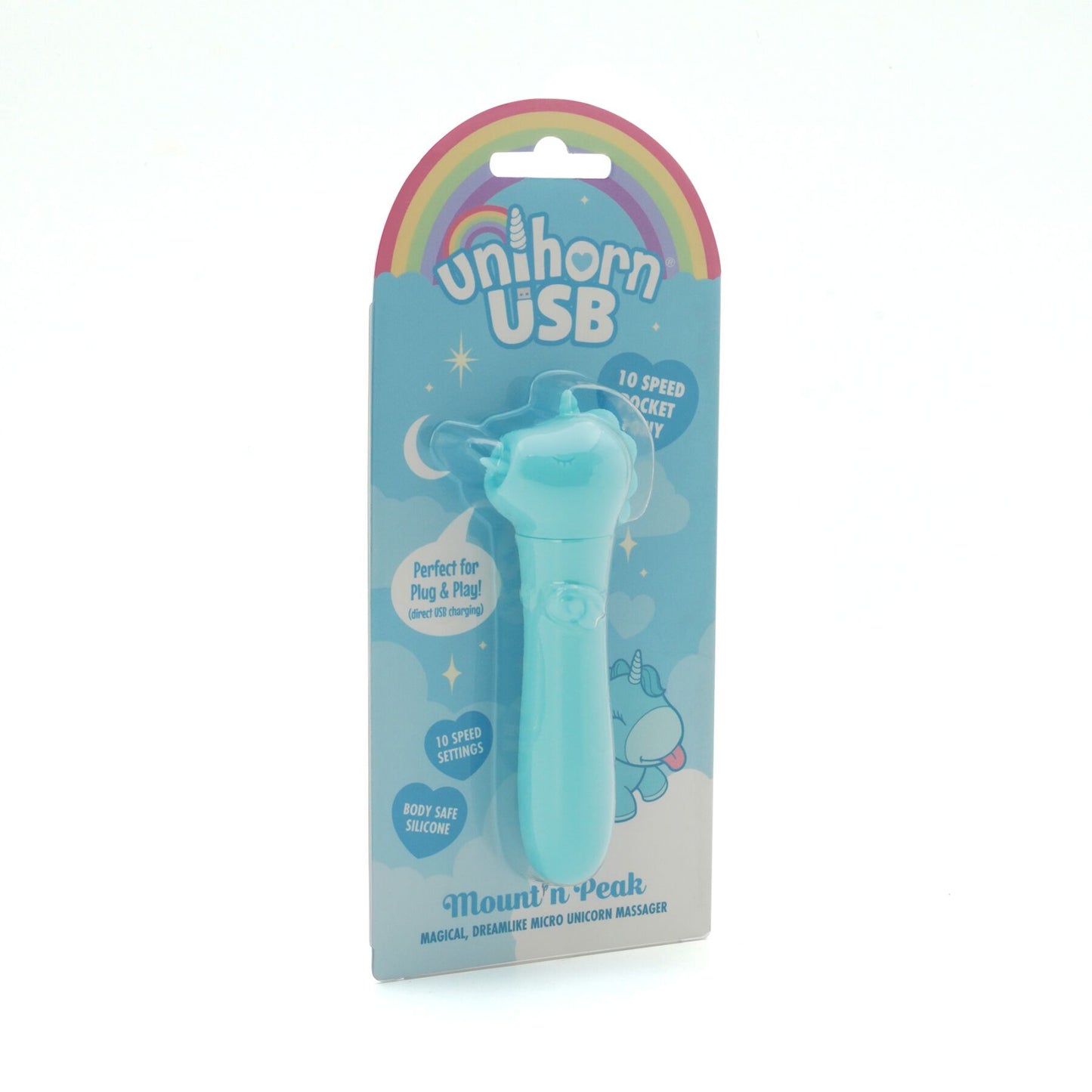 Вібратор-єдиноріжка Unihorn USB Bullet – Mount'n Peak, віброкуля, USB-зарядка, 10 режимів