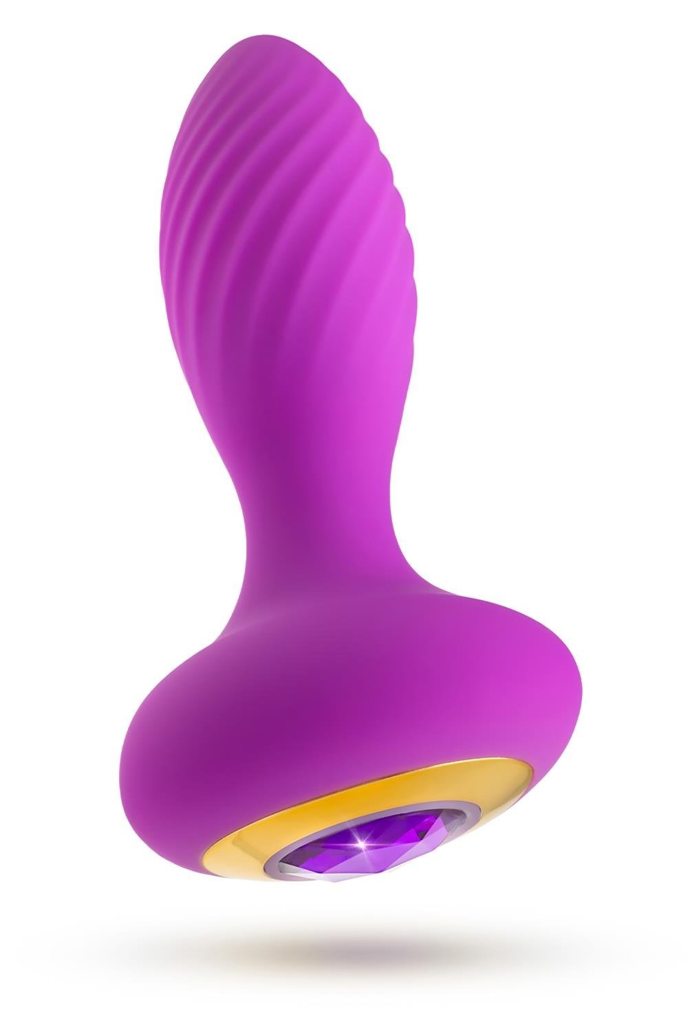 Анальний вібратор зі стразом Blush Oh My Gem Charm Amethyst колір фуксія