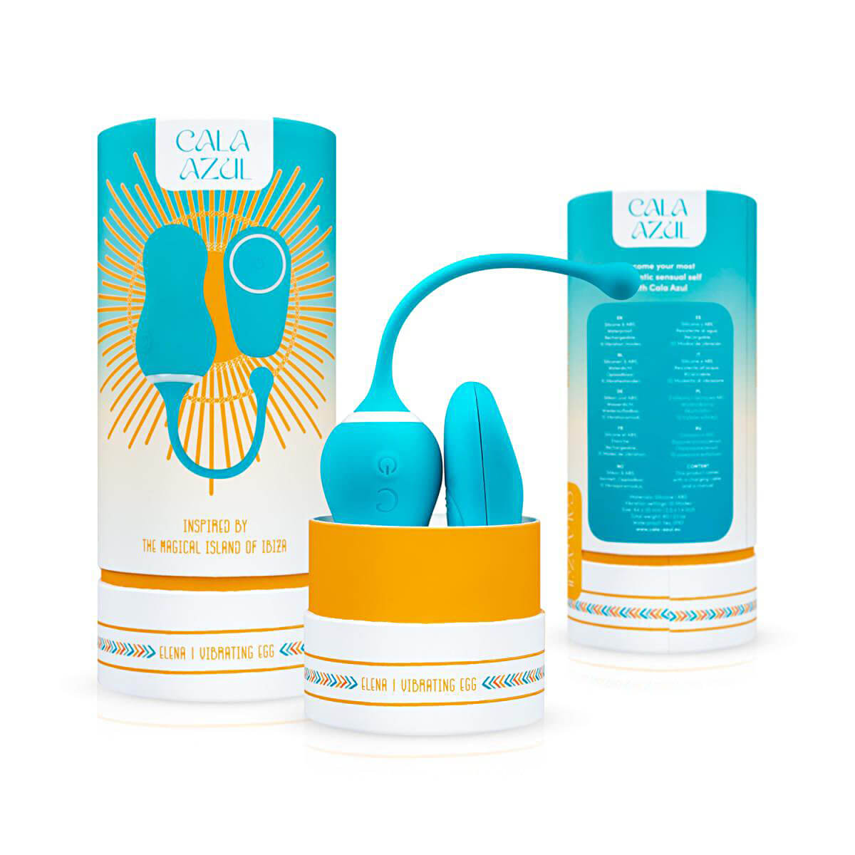 Вагінальне яйце з вібрацією, з дистанційним пультом Cala Azul блакитне