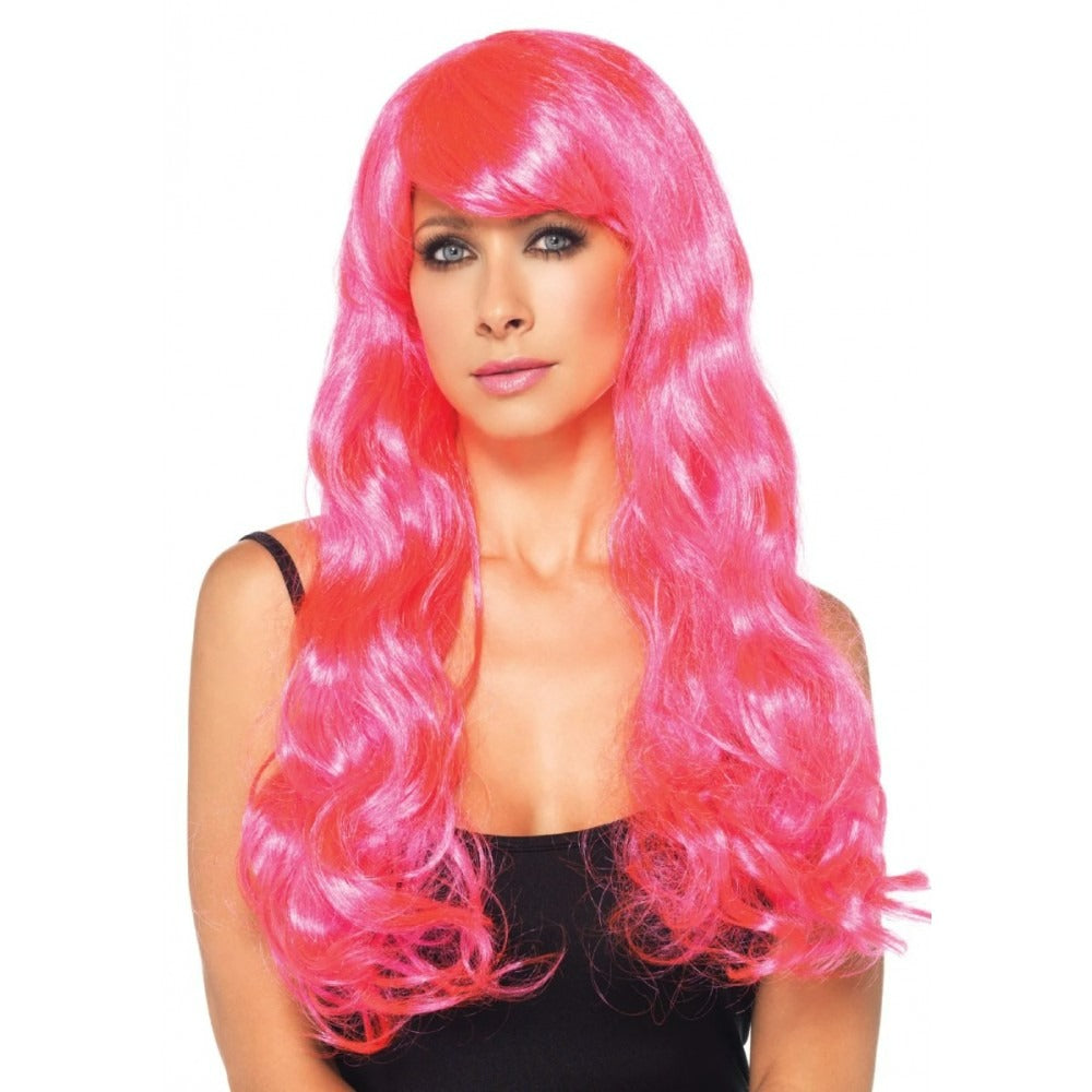 Довга хвиляста перука Neon Pink Starbrigh Leg Avenue 60 см