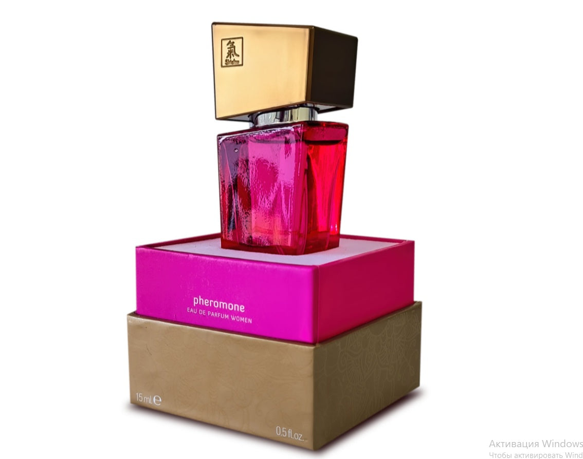 Духи з феромонами жіночі SHIATSU Pheromone Fragrance women pink, 15 мл