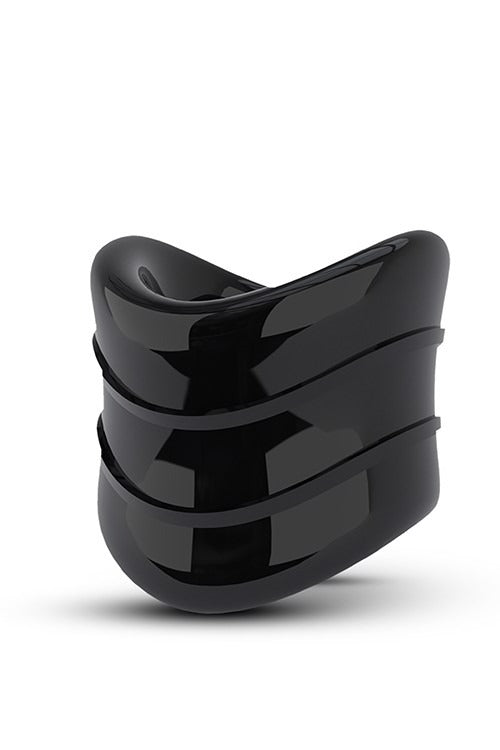 Кільце ерекційне STAY HARD BEEF BALL STRETCHER SNUG XLONG Чорне, 3.8 х 2.5 см