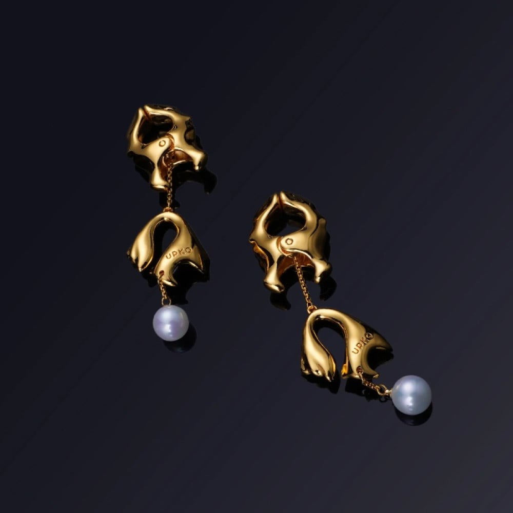 Фігурні затискачі на соски з перлинами UPKO Moist Eyes Pearl