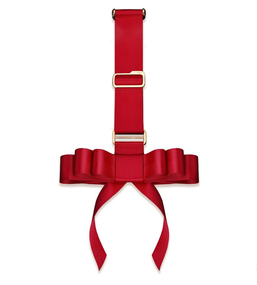 Фіксатор для рук на двері UPKO у вигляді кріпильного банта, червоний