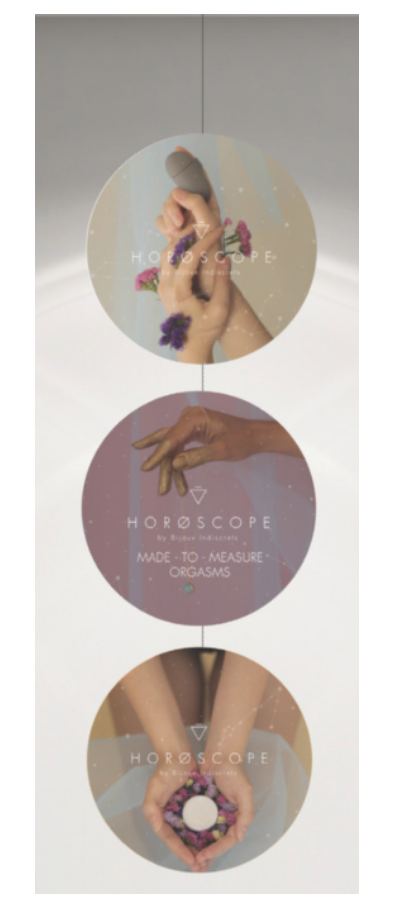 Рекламний підвісний мерч Bijoux HOROSCOPE PAPER MOBIL-SETS ENGLISH EROTIC