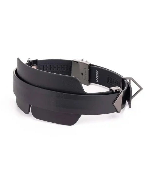 Маска шкіряна на очі Чорна Lockink