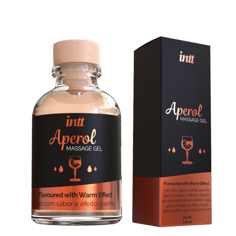 Їстівний масажний гель для інтимних зон Intt зі смаком коктейлю "Апероль" 30 мл
