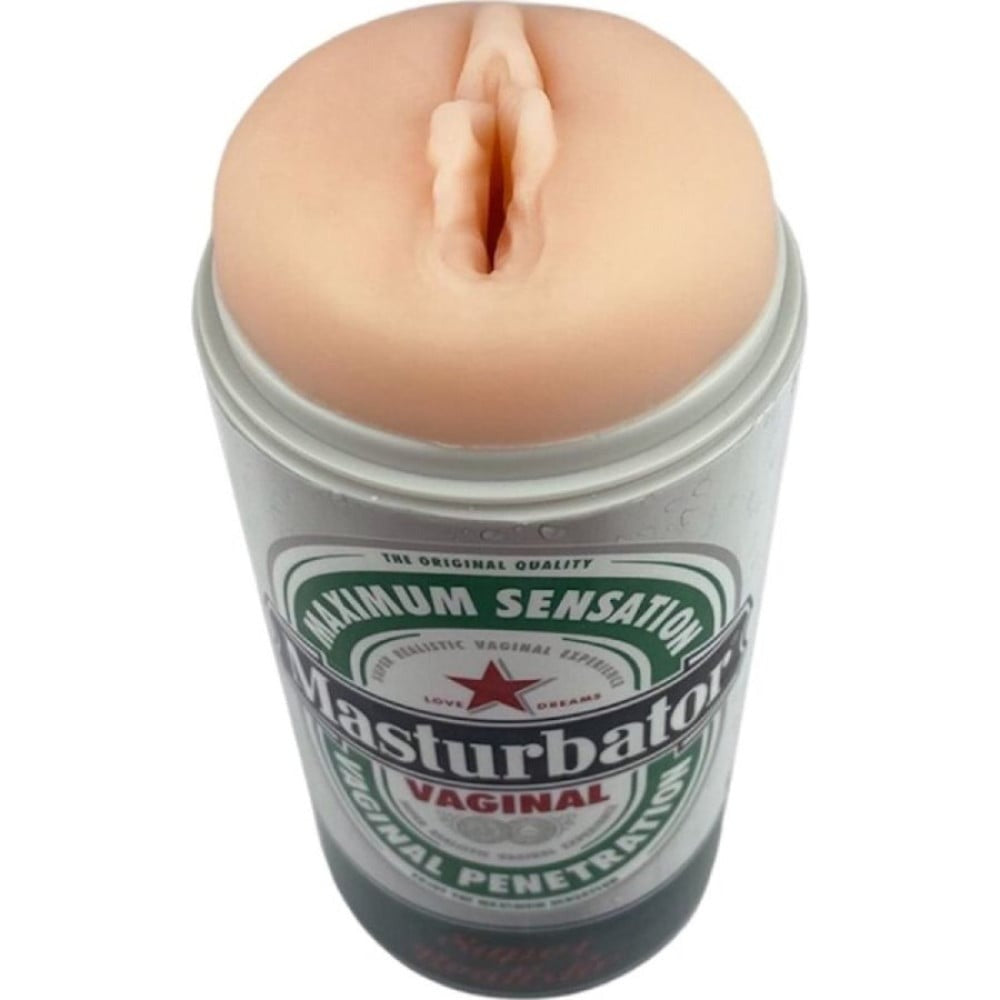 Мастурбатор вагіну Alive Heineken Vagina II у колбі з імітацією під банку пива