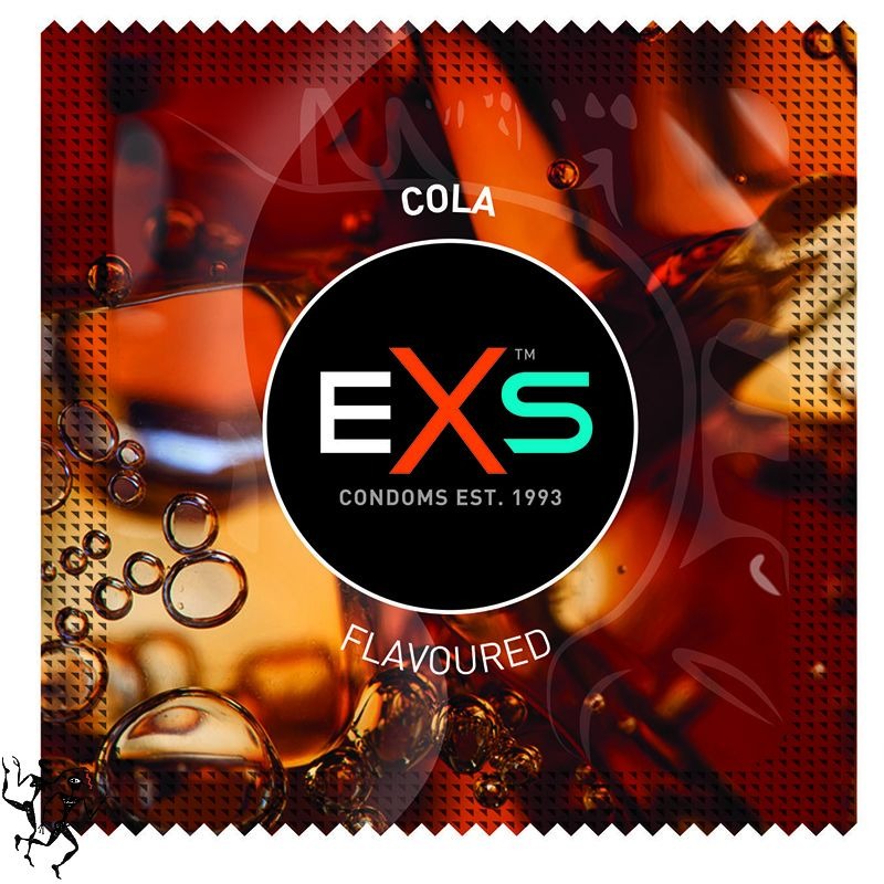 Набір ароматизованих презервативів EXS Flavoured Cola зі смаком коли (ціна за 10 шт.)