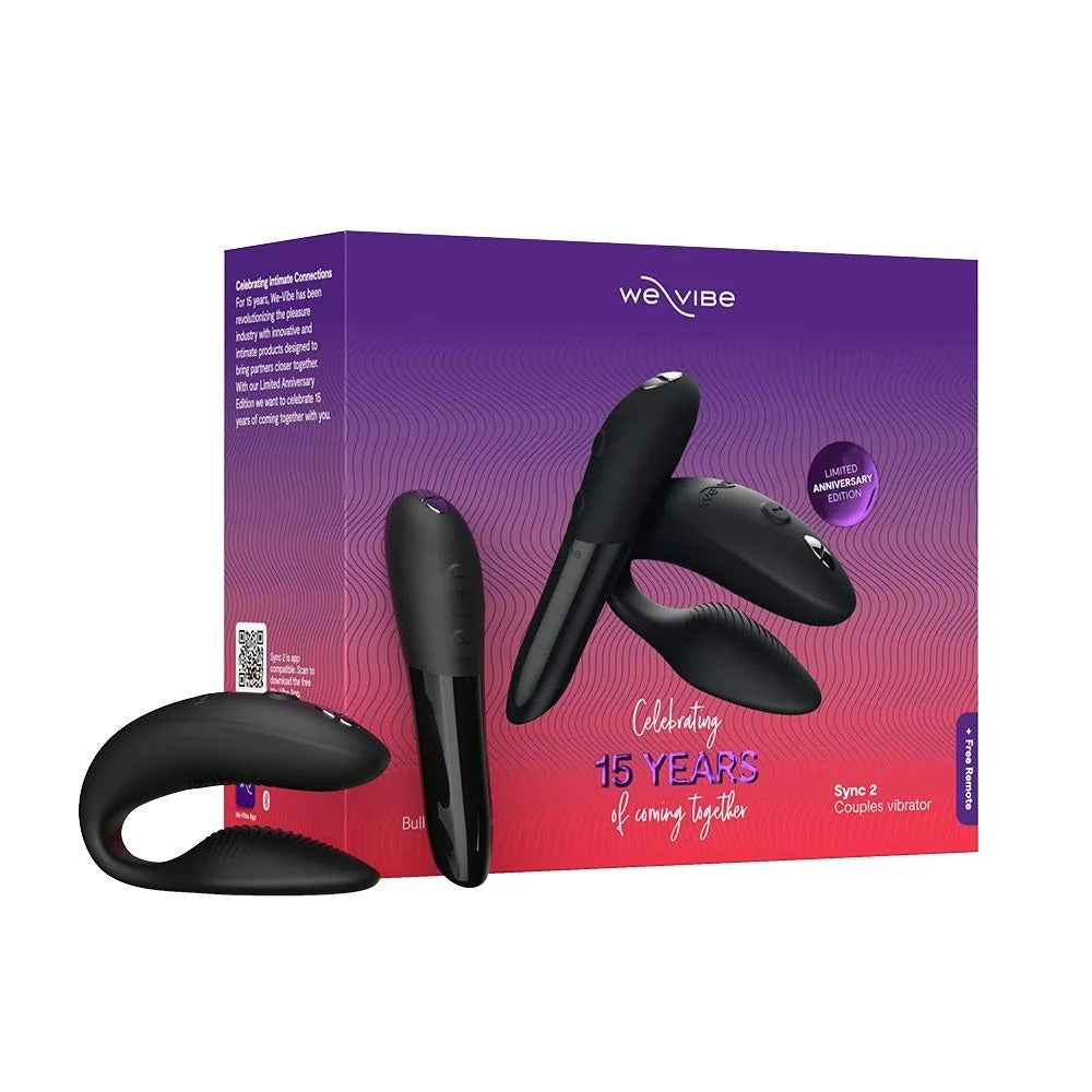 Набір секс-іграшок вібратор для пар Sync 2 та віброкуля Tango X We-Vibe Limited Anniversary Edition