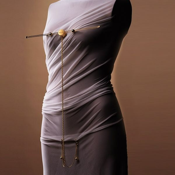 Подвійні затискачі для сосків та набір ланцюжків для клітора