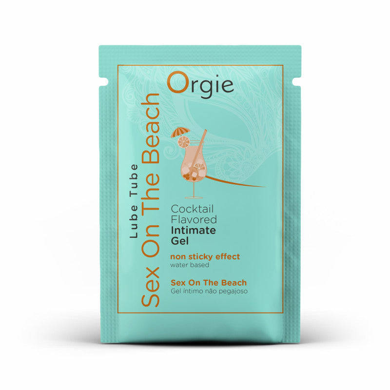 САШЕТ Їстівний лубрикант коктейль СЕКС НА ПЛЯЖІ на водній основі, 2 мл Orgie
