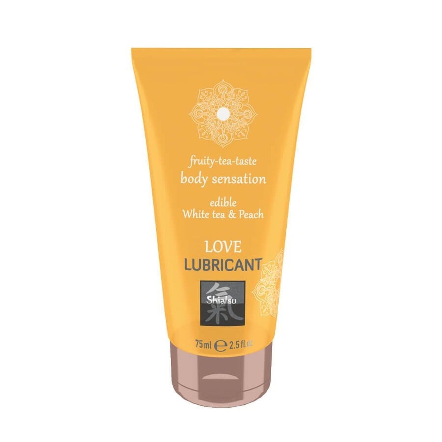 Їстівний лубрикант SHIATSU Love Білий чай і Персик, 75 мл