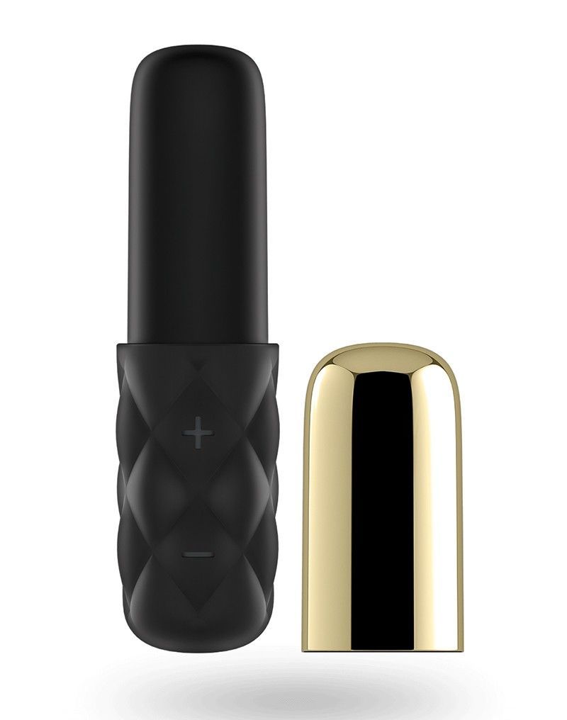 Потужний мінівібратор Satisfyer Sparkling Darling Gold зі знімним ковпачком, 16 режимів роботи