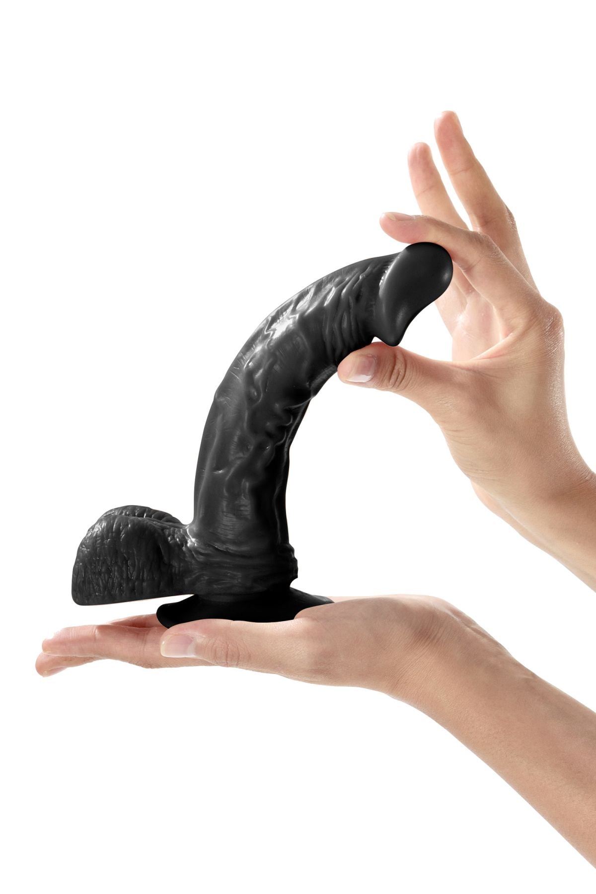 Фалоімітатор на присосці Real Body — Real Jayson Black, TPE, діаметр 4 см