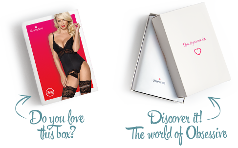 Сатиновий мереживний корсет Obsessive 810-COR-1 babydoll & thong S/M, чорний, корсет, танга