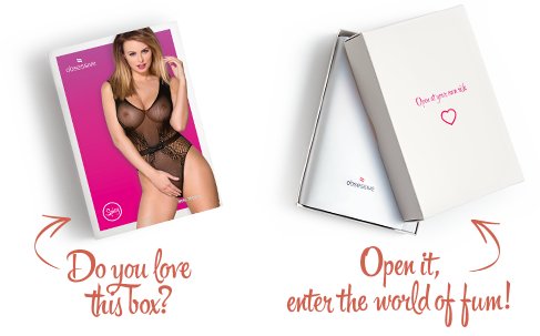 Сітчастий бодістокінг з доступом Obsessive B115 teddy S/M/L, чорний