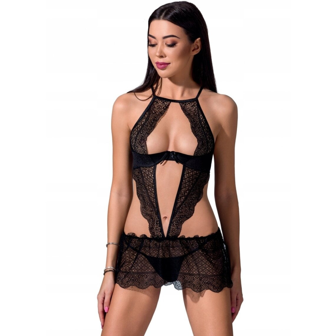 Рубашка YONA CHEMISE black S/M - Passion