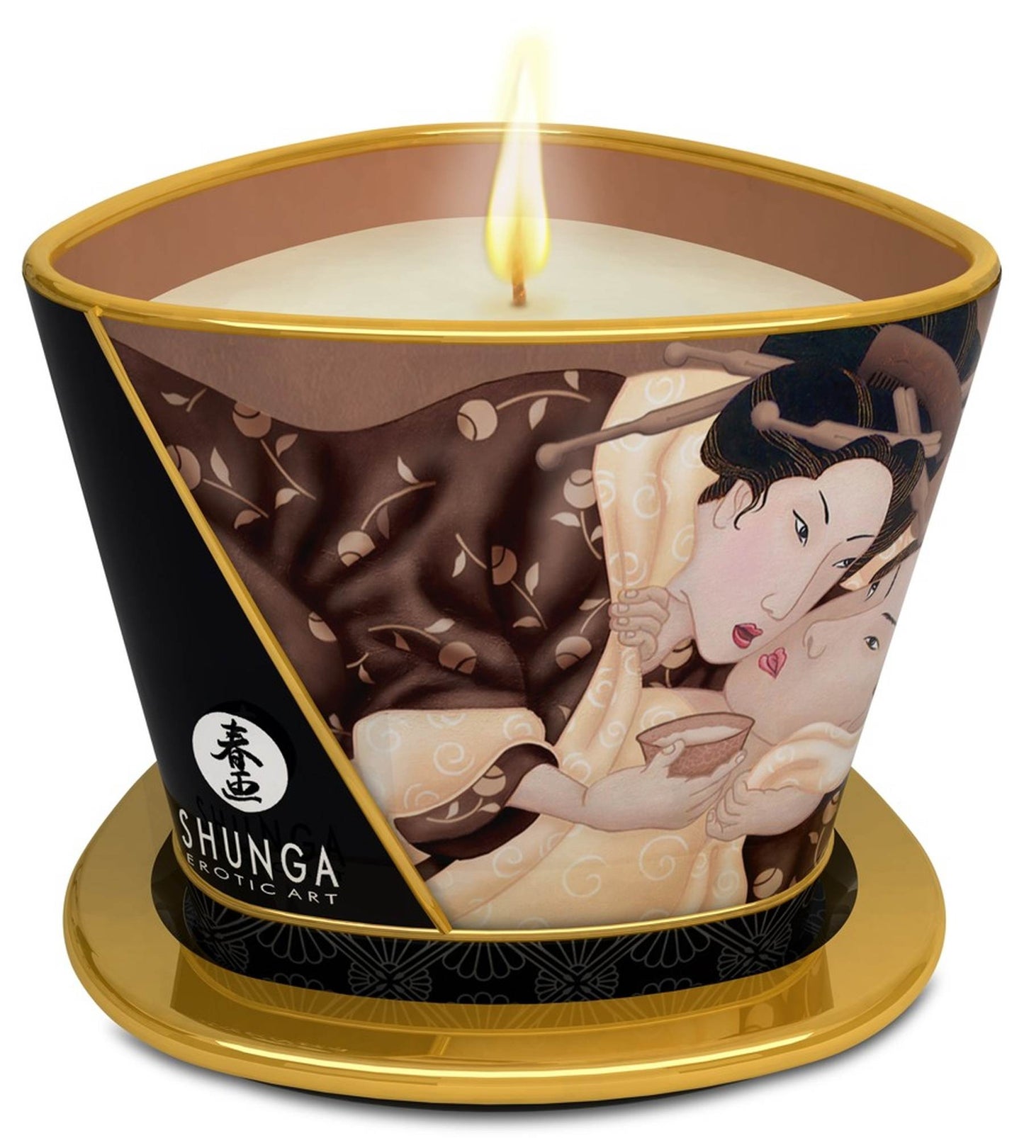 Свічка для масажу Shunga Massage Candle Intoxicating Chocolate з ароматом шоколаду, 170 мл