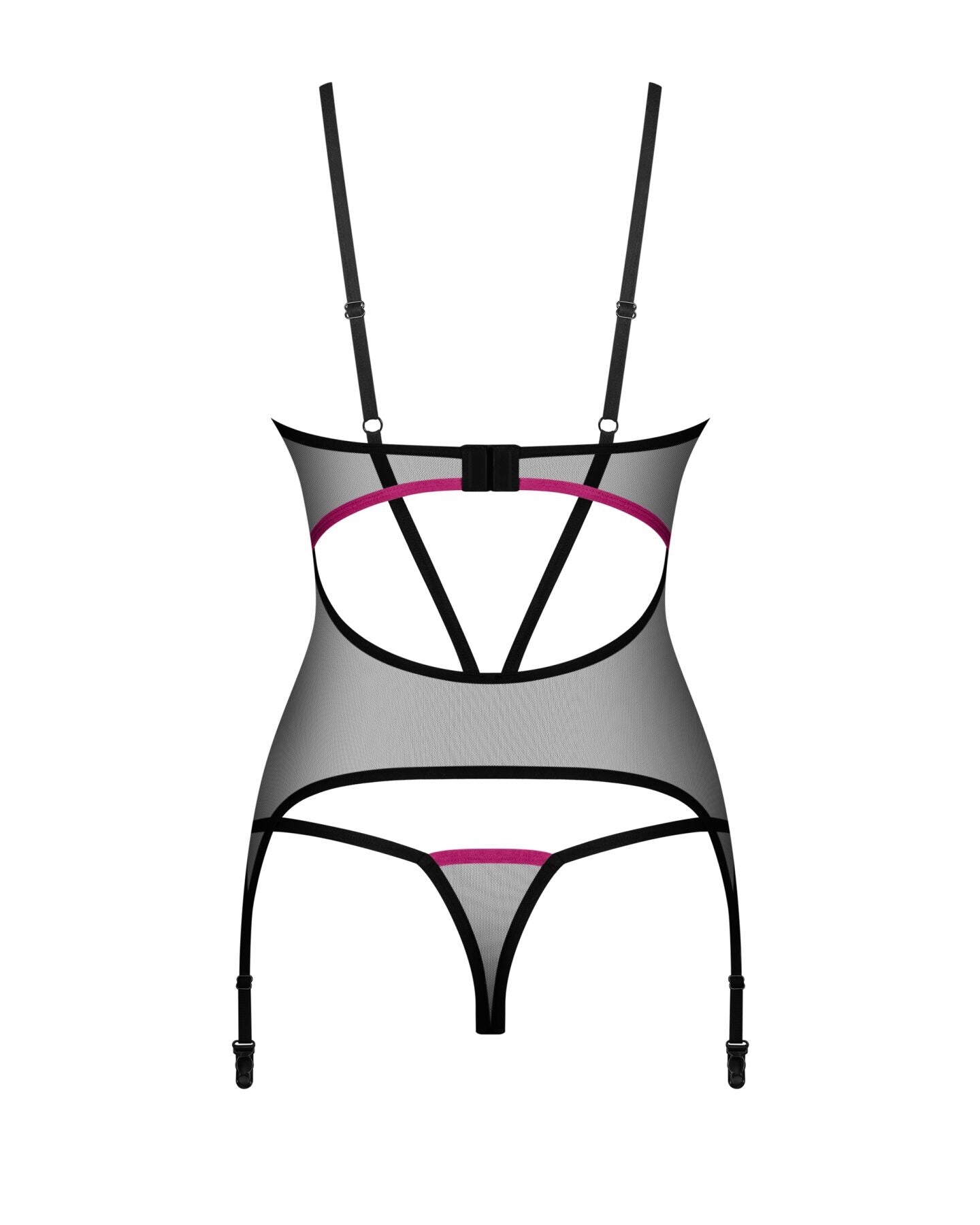 Корсет Obsessive Novenes corset & thong XS/S