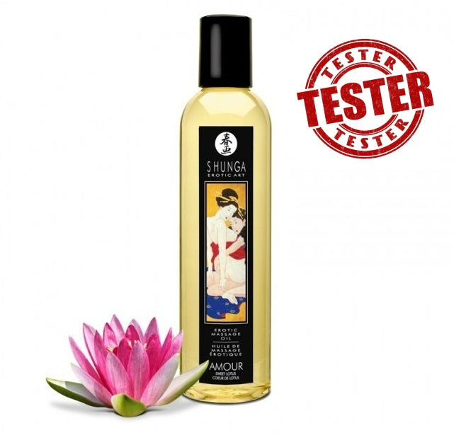 TESTER/Масажне масло Shunga ,,Квітка лотоса, 60 мл