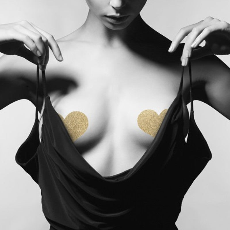 Прикраса для грудей Flash Золоте Серце, Bijoux Indiscrets