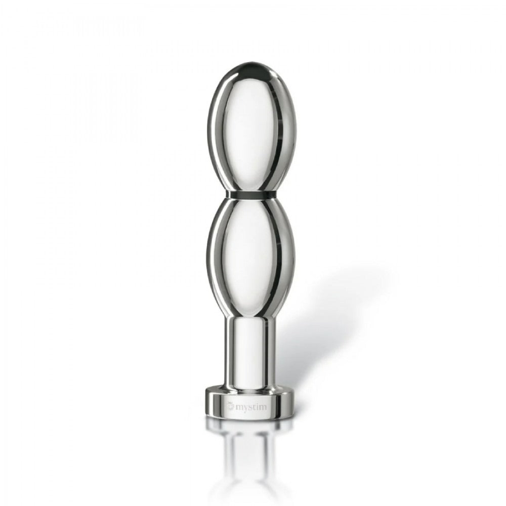 Універсальний фалоімітатор для електростимуляції Mystim O(h!)-thello з алюмінію, 14 см х 3.5 см