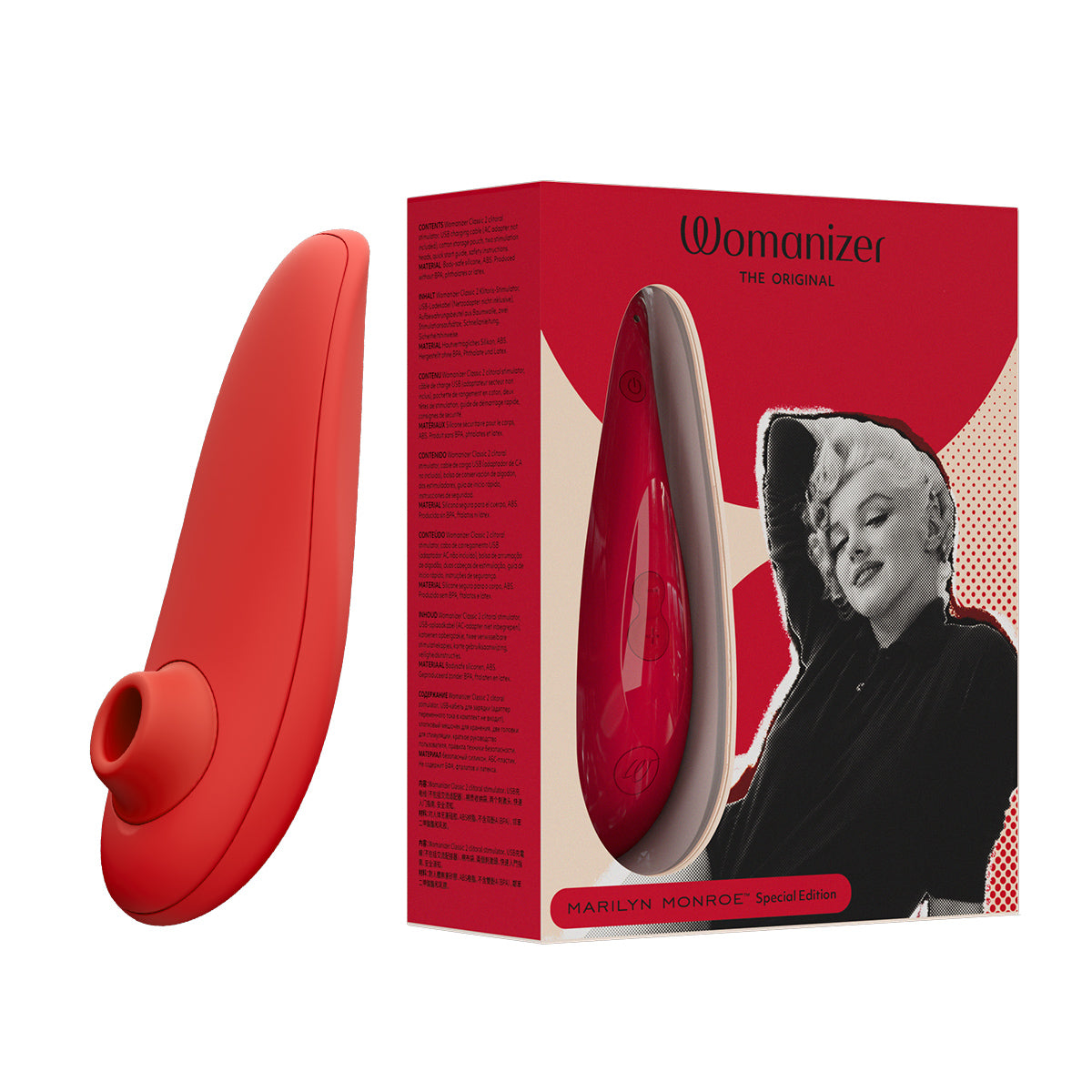 Вакуумний стимулятор клітора Womanizer Marilyn Monroe Vivid Red