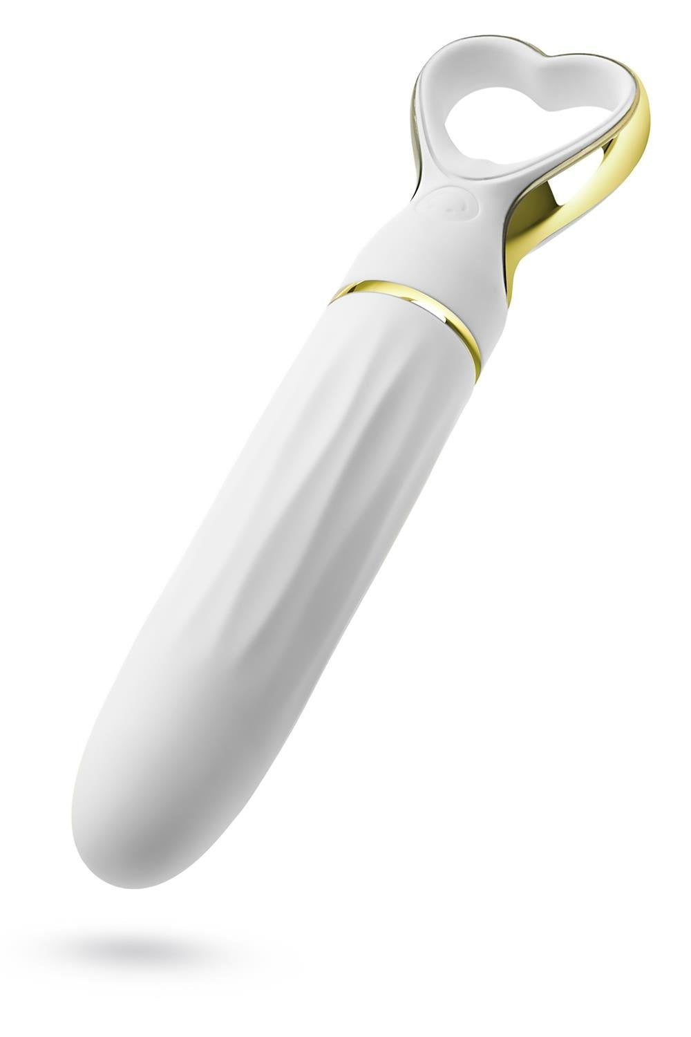 Вібратор міні класичний Blush Delice Heartthrob із рельєфом, білий