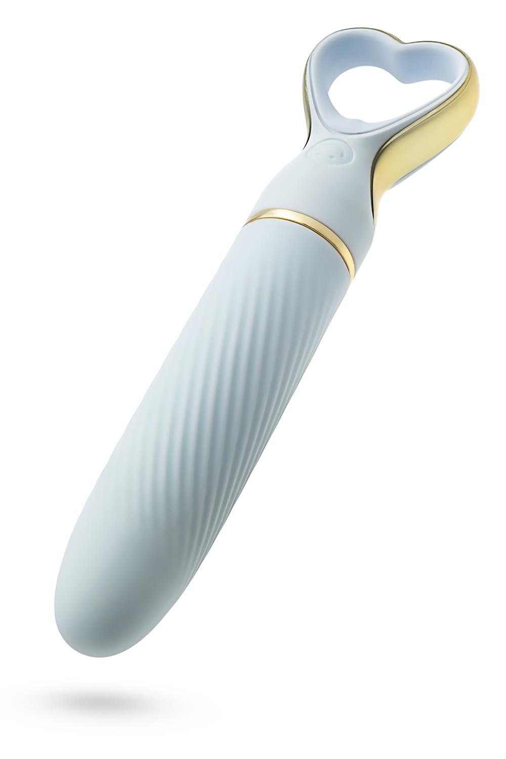 Вібратор міні класичний Blush Delice Heartthrob із рельєфом, блакитний