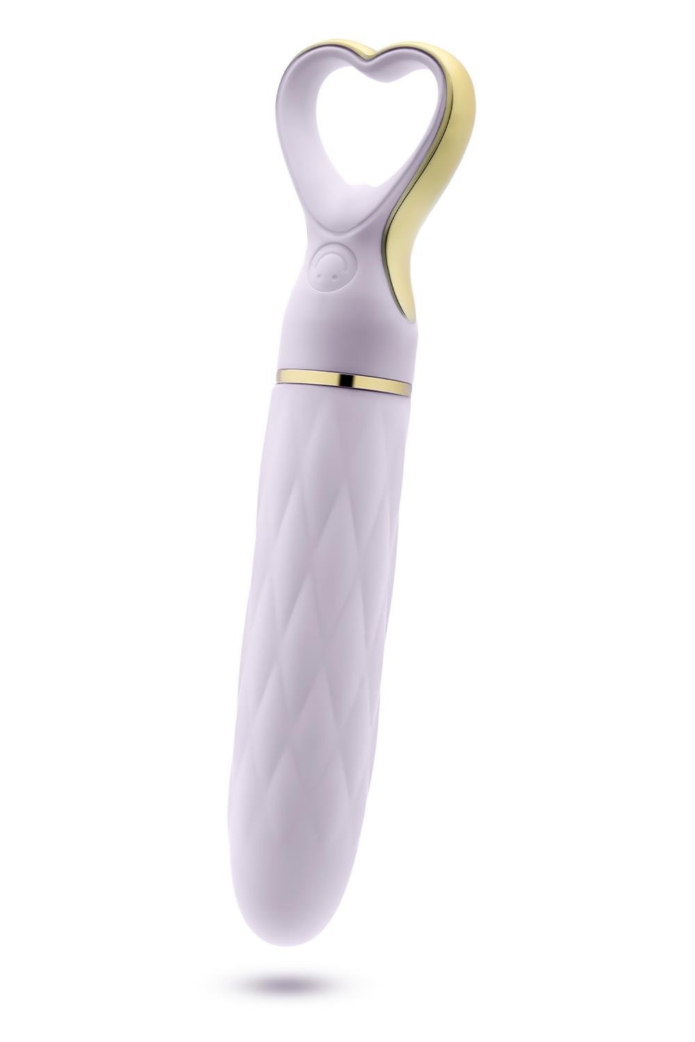 Вібратор рельєфний з ручкою у формі серця Blush Delice Heartthrob колір ,,лаванда,,
