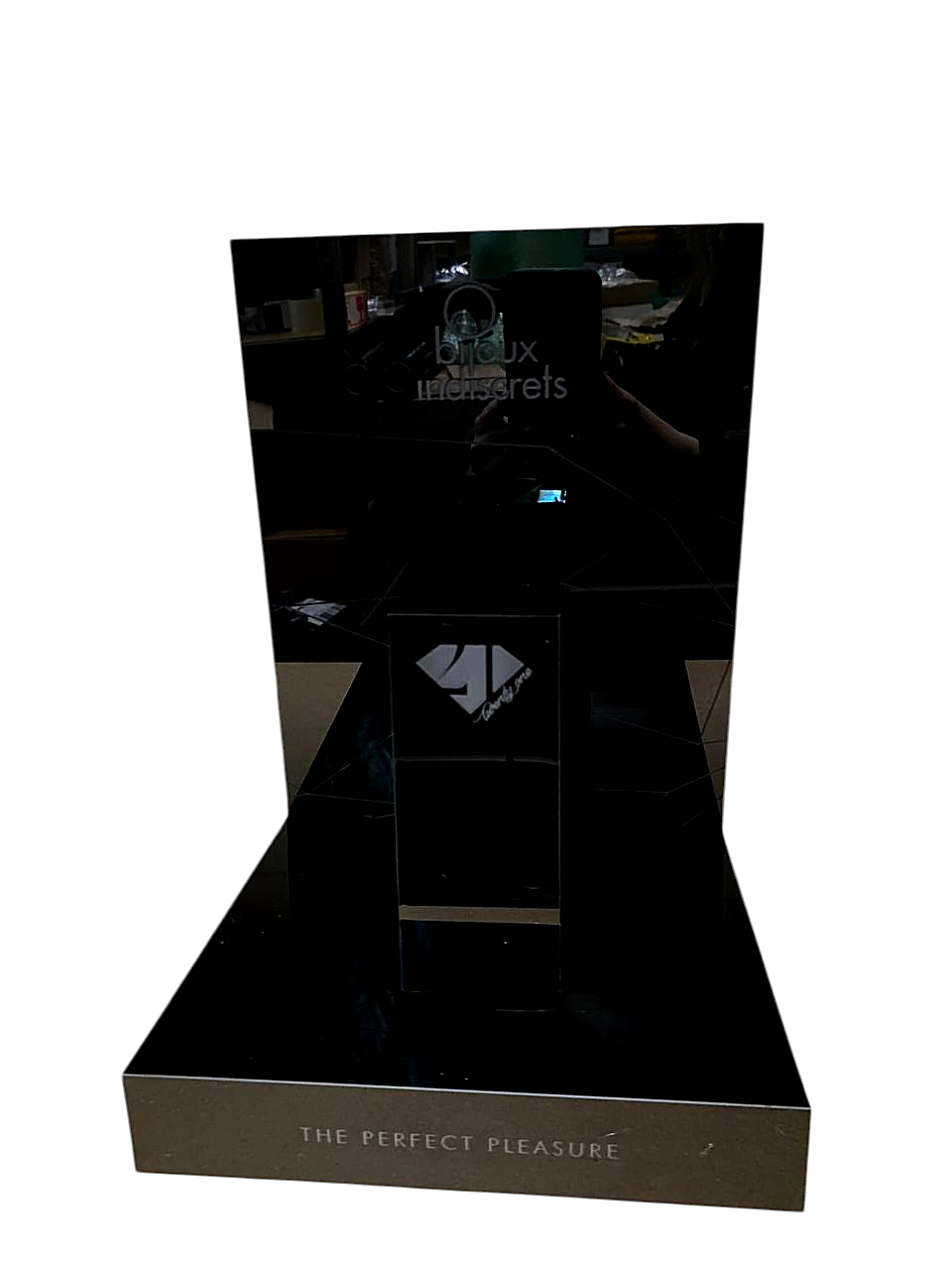 Дзеркальний чорний дисплей Bijoux Twenty One The Perfect Pleasure для презентації продукції