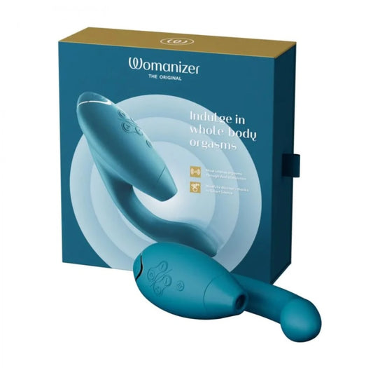 Інноваційний безконтактний вібратор-стимулятор Womanizer Duo 2 Petrol