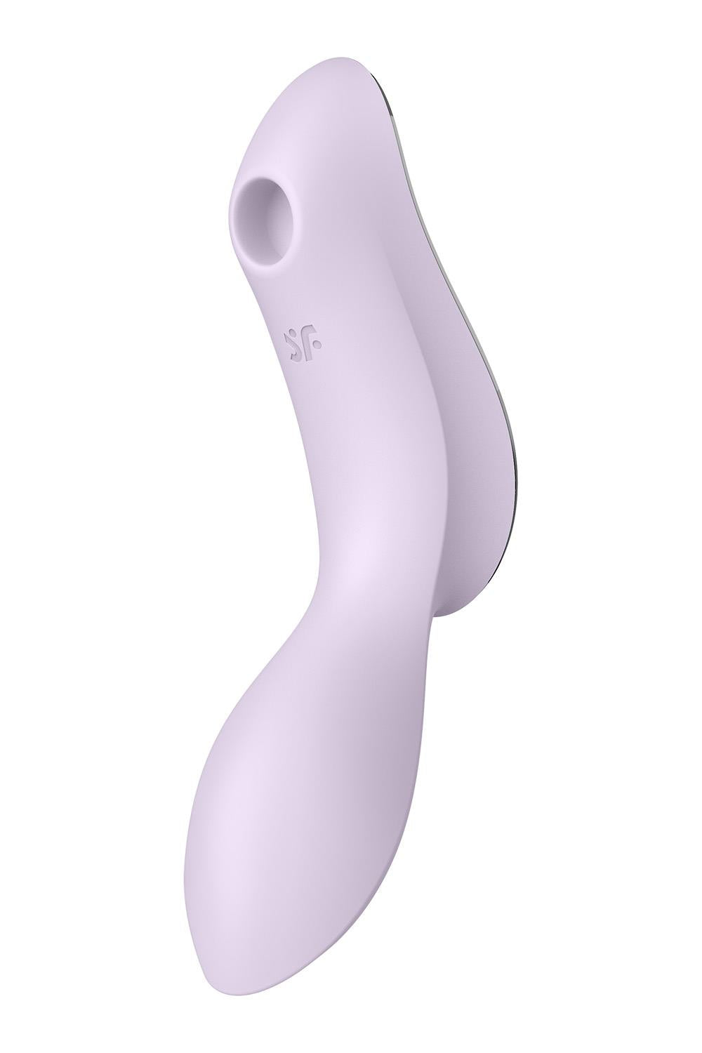 Подвійний вібратор з вакуумною стимуляцією Satisfyer Curvy Trinity 2 бузковий