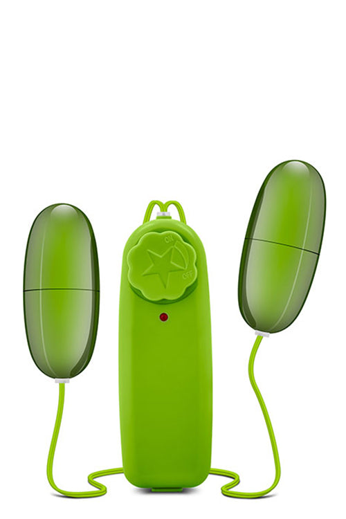 T330763 подвійне віброяйце B yours DOUBLE POP EGGS LIME