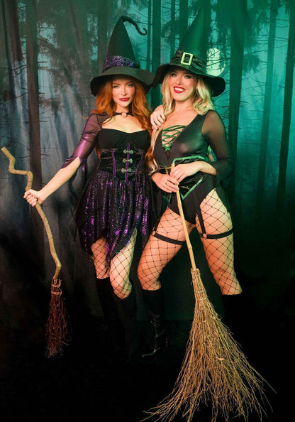 Костюм відьми Leg Avenue Mystical Witch XL, сукня, капелюх