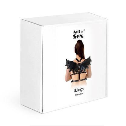 Жіноча портупея Art of Sex - Wings червона XS-M, екошкіра