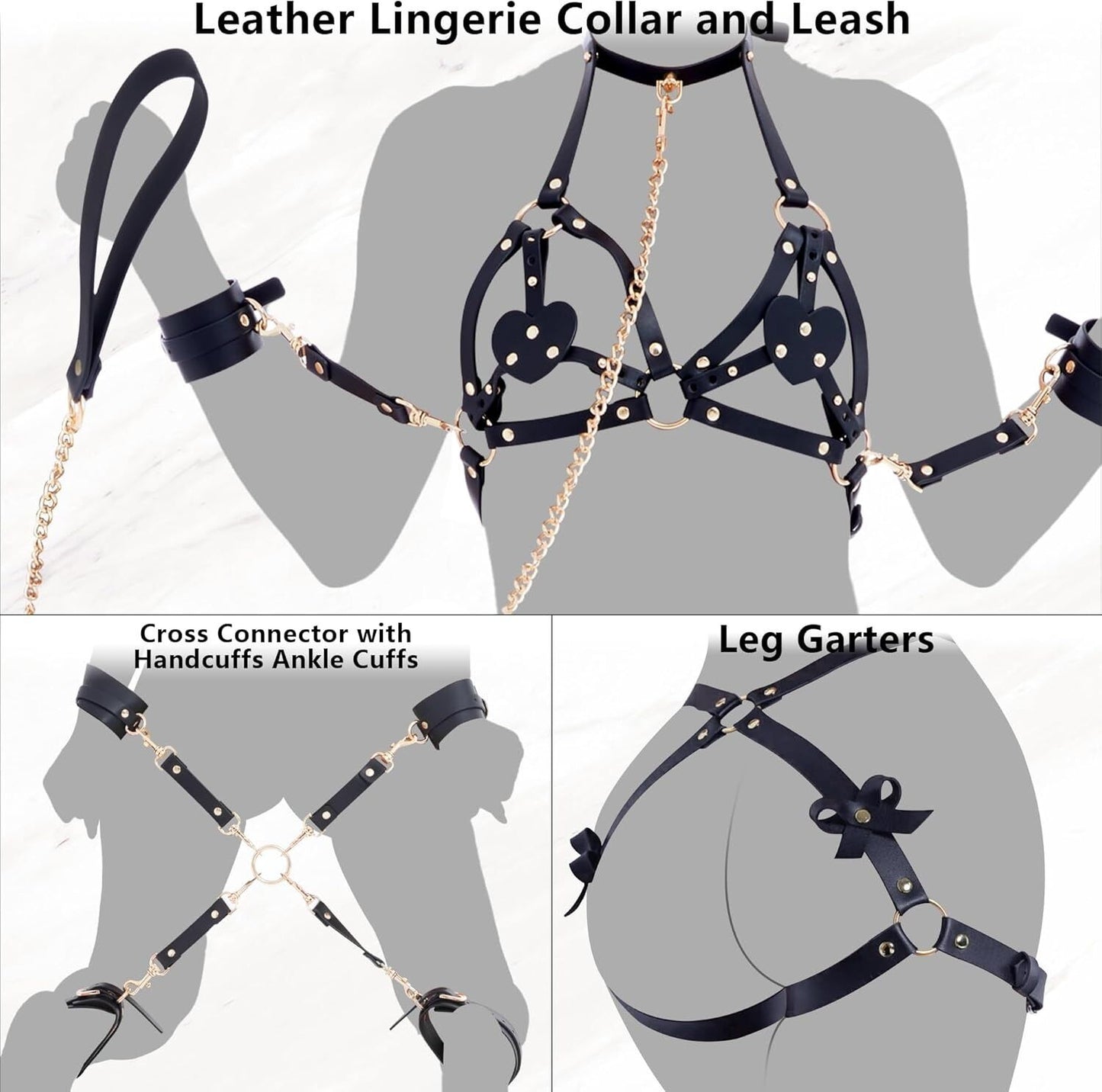 БДСМ-набір LOCKINK YEAHWOW Forced Nadu pose correction set