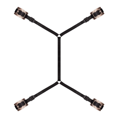 Фіксатор рук і ніг для ліжка Rosy Gold - Under-Mattress Restraint Set