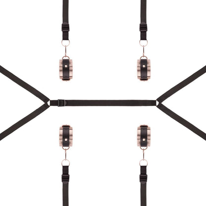Фіксатор рук і ніг для ліжка Rosy Gold - Under-Mattress Restraint Set