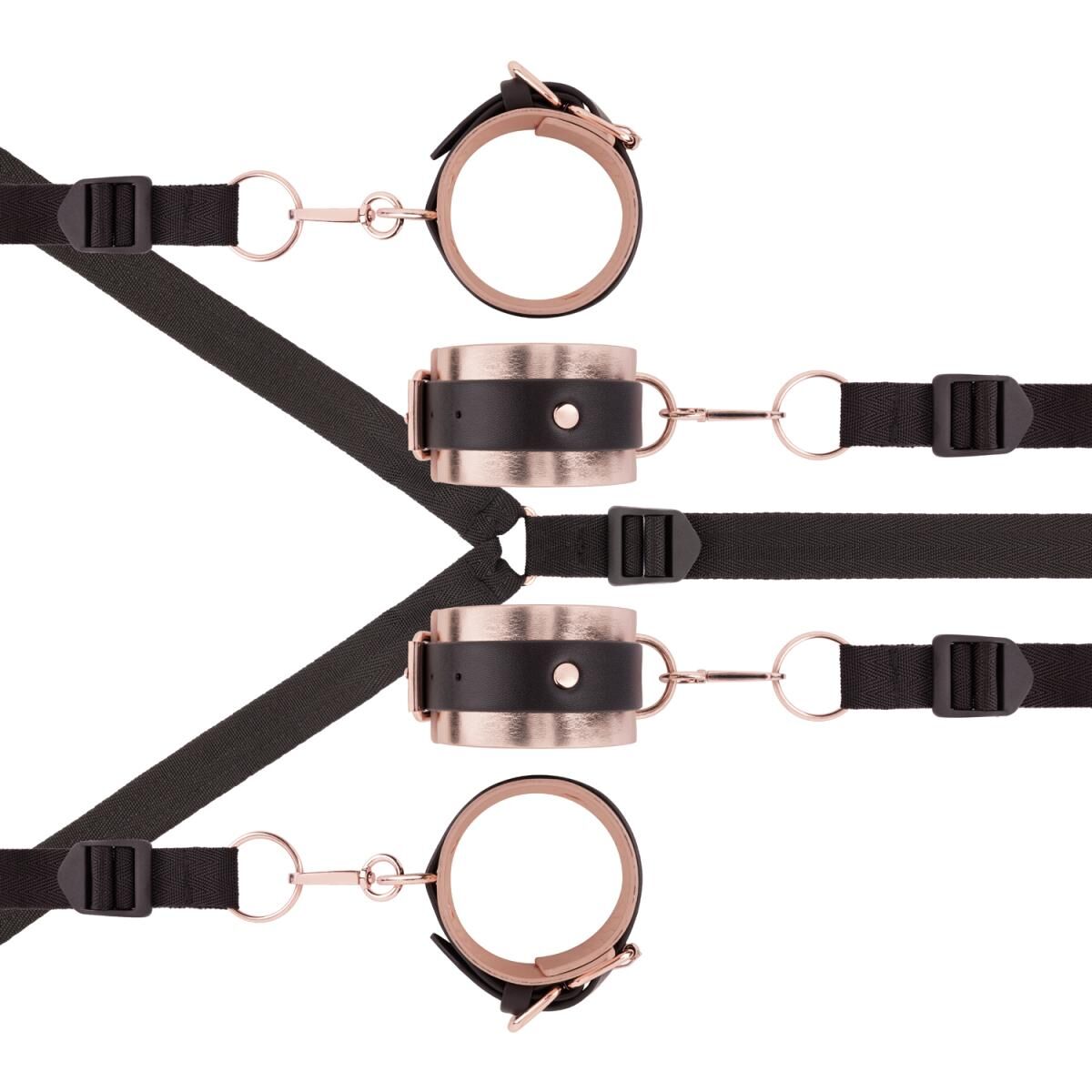 Фіксатор рук і ніг для ліжка Rosy Gold - Under-Mattress Restraint Set