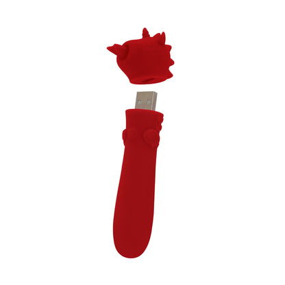 Вібратор-єдиноріжка Unihorn USB Bullet – Blaze Diablo віброкуля, USB-зарядка, 10 режимів