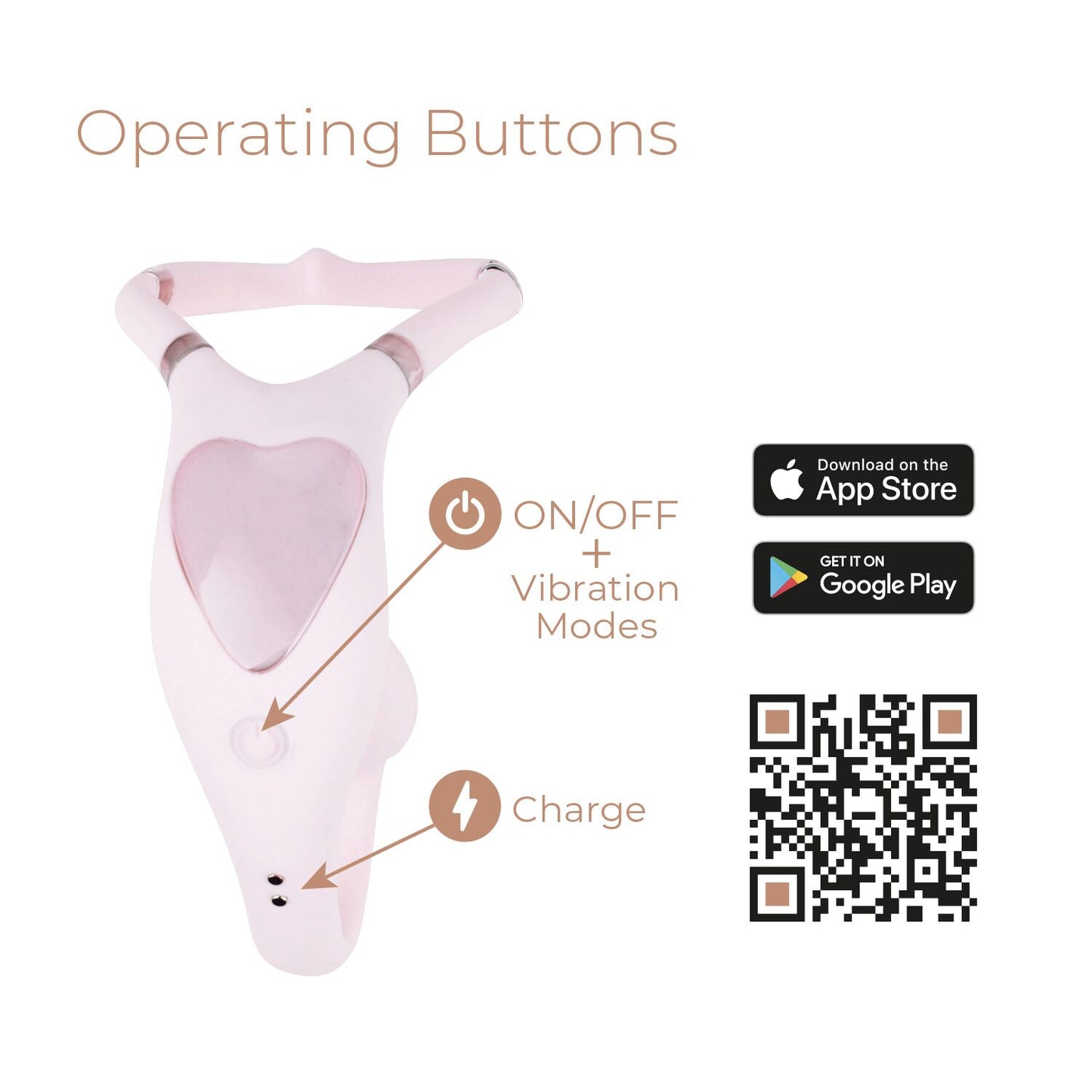 Смарт-вібратор для пар Adrien Lastic Venus + APP, подвійний, можна носити під одягом, 10 режимів