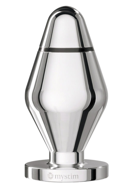 Анальна Пробка металева з електростимуляцією mystim little john