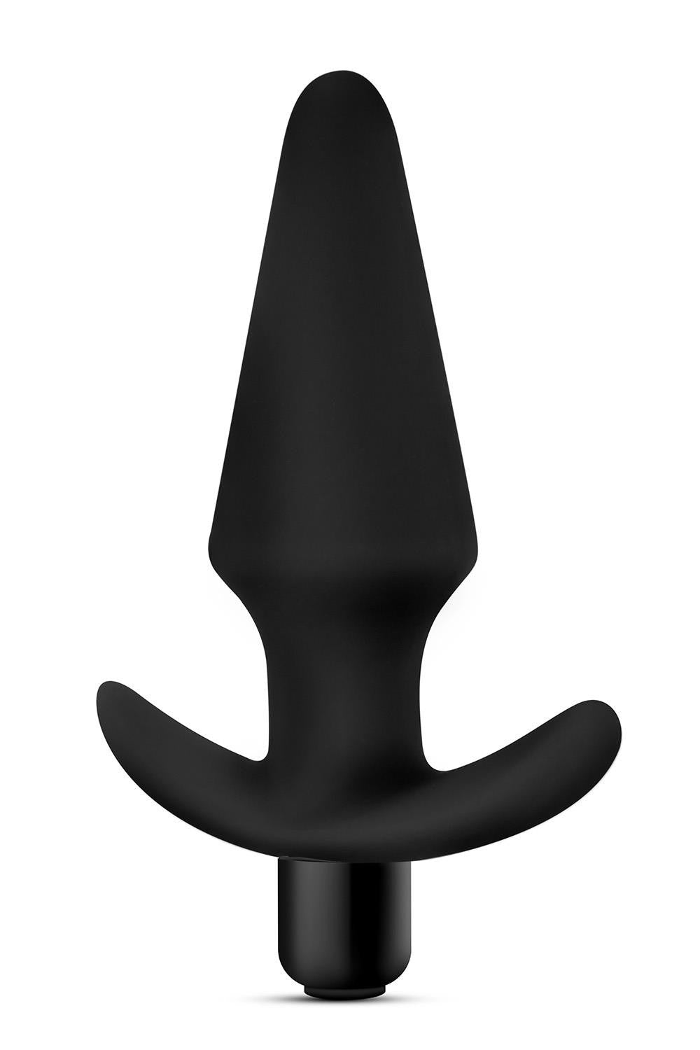 Анальна пробка з вібрацією Blush Anal Adventures чорна, 12.7 х 3.8 см