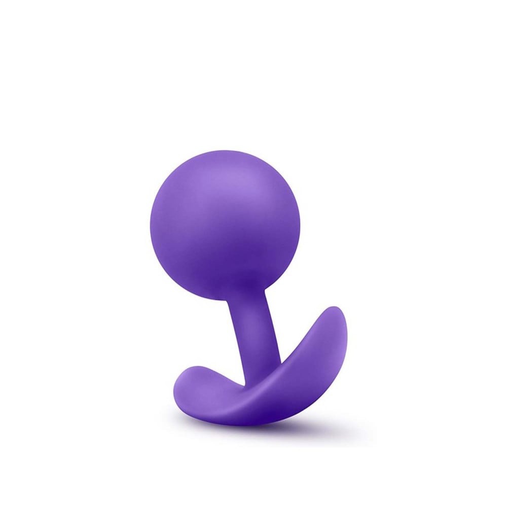 Анальний плаг з зміщеним центром тяжкості Blush Luxe Wearable Vibra, фіолетовий
