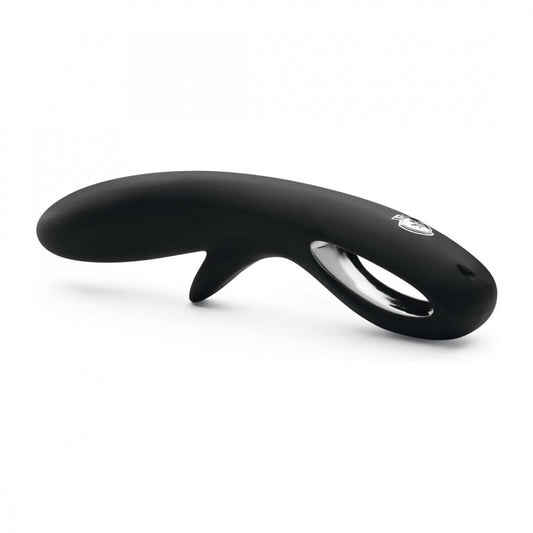 Фалоімітатор для електростимуляції Mystim Tingly Timmy з ручкою петлею, чорний, 27 см х 4 см