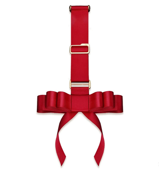 Фіксатор для рук на двері UPKO у вигляді кріпильного банта, червоний
