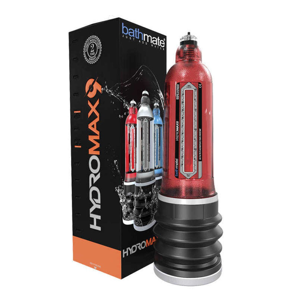 Гідропомпа BATHMATE HYDROMAX 9 для збільшення члена, червона